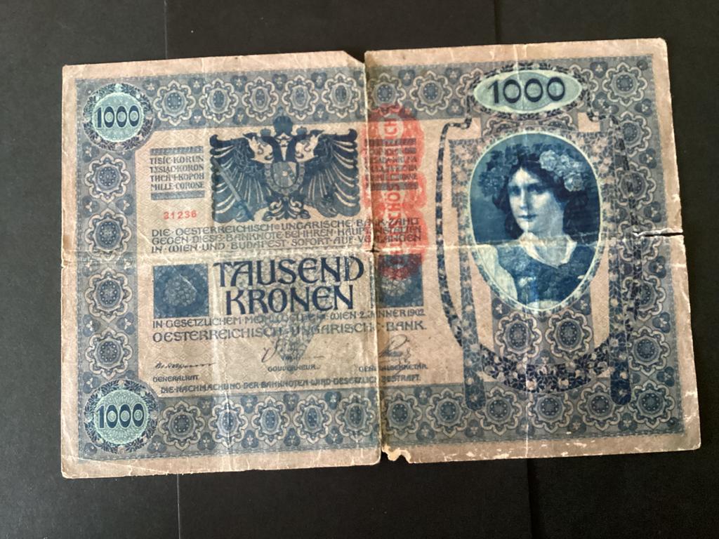 Oud Bankbijet uit 1902 van Oostenrijk— Hongarije, Postzegels en Munten, Bankbiljetten | Europa | Niet-Eurobiljetten, Ophalen of Verzenden
