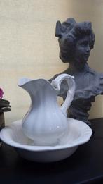 Pompeus LAMPET-STEL ~ 2 Delen ~ Wit KERAMIEK, Ophalen of Verzenden