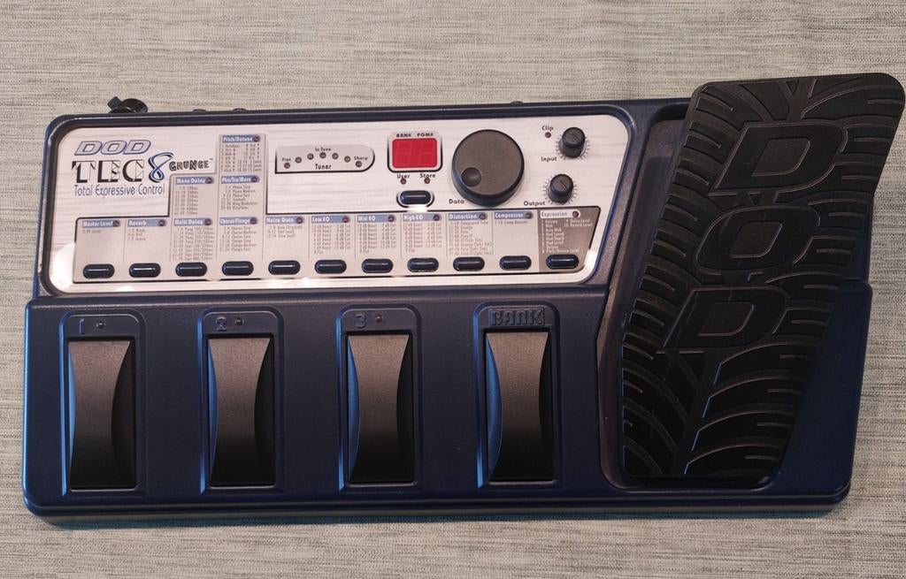 DOD TEC8 Grunge multi effectprocessor voor electr. gitaar, Ophalen of Verzenden, Zo goed als nieuw, Delay of Echo