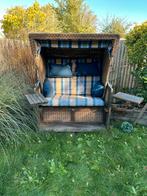 Comfortabele Strandkorf met Kussens en Beschermhoes, 2 zitplaatsen, Gebruikt, Ophalen of Verzenden, Loungeset