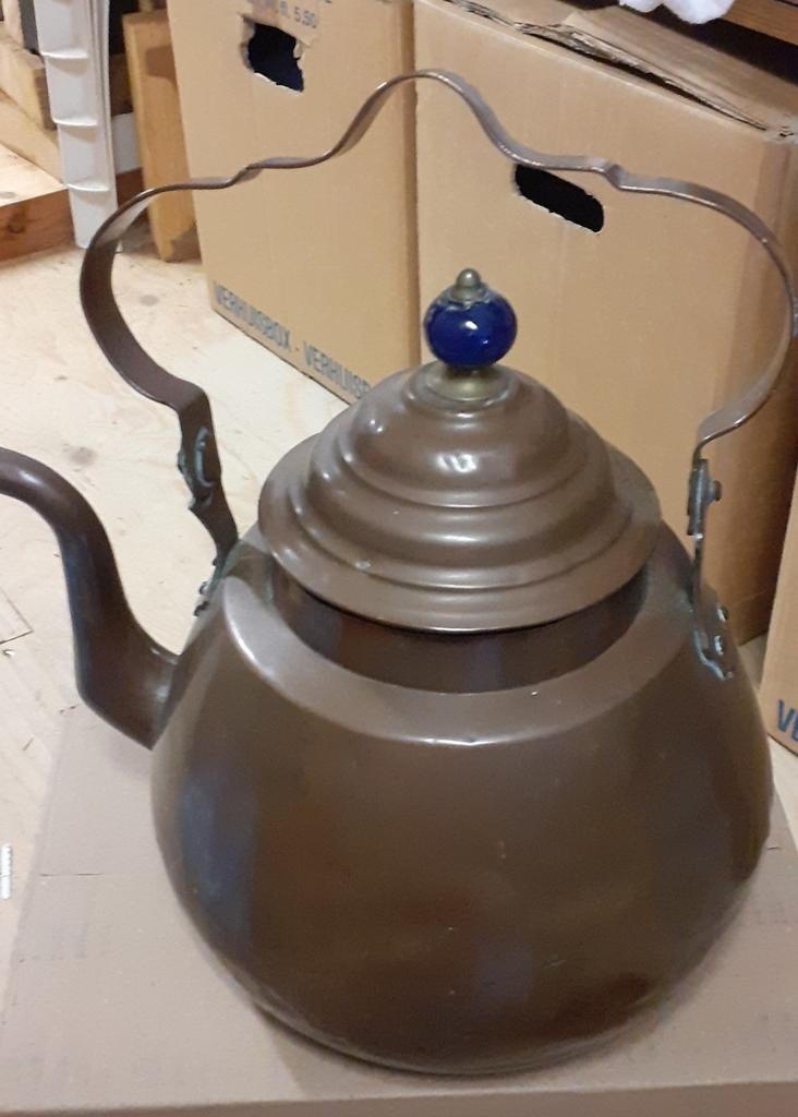 Oude koperen ketel. Hoogte 26 cm, Ophalen