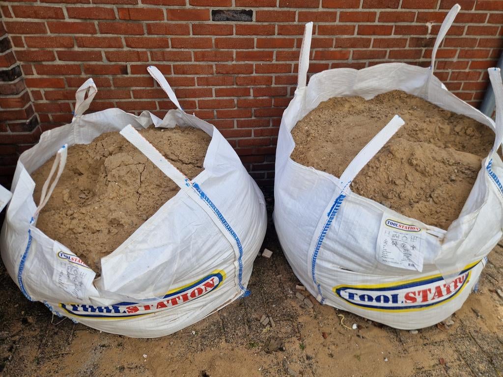 Gratis geel zand in big bags, Tuin en Terras, Zand, Ophalen, Gebruikt, Ophoogzand