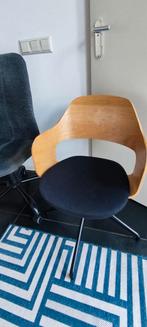 Bureaustoelen met zwarte en grijs zitting, Ophalen, Gebruikt, Zwart