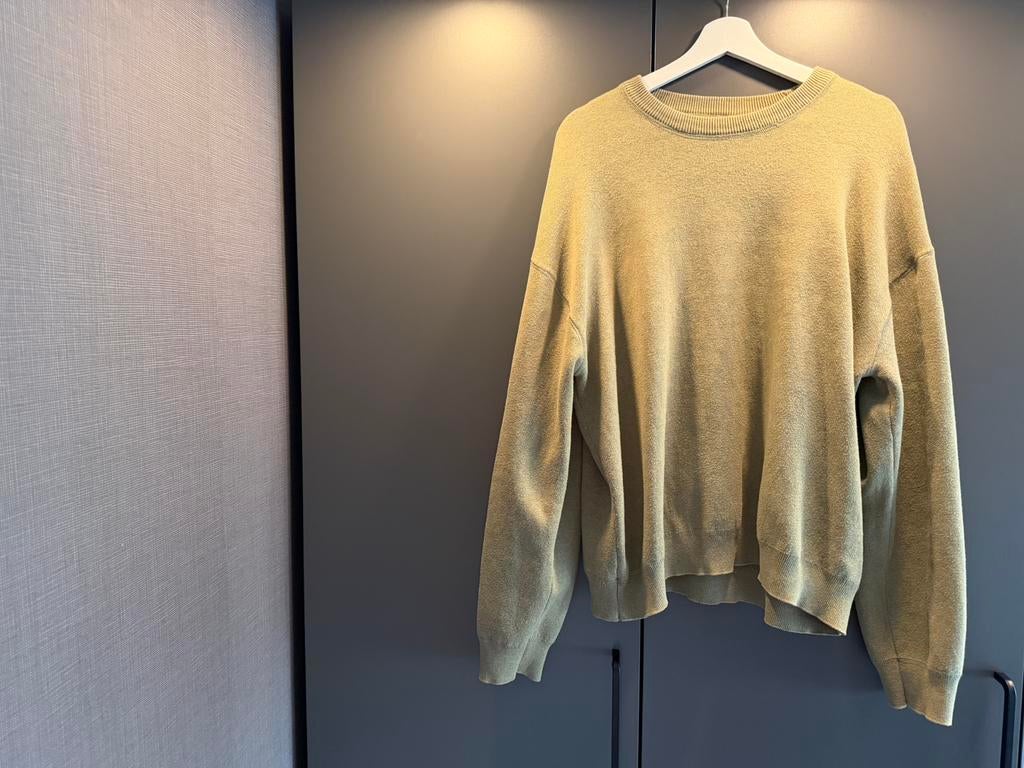 Zara Man oversized trui khaki maat L, Ophalen of Verzenden, Zo goed als nieuw, Maat 52/54 (L), Groen