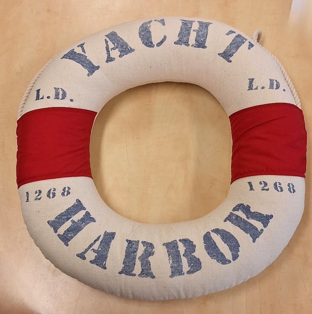 Reddingsboei kussen (3x), Ophalen of Verzenden, Nieuw, Wit, Rond