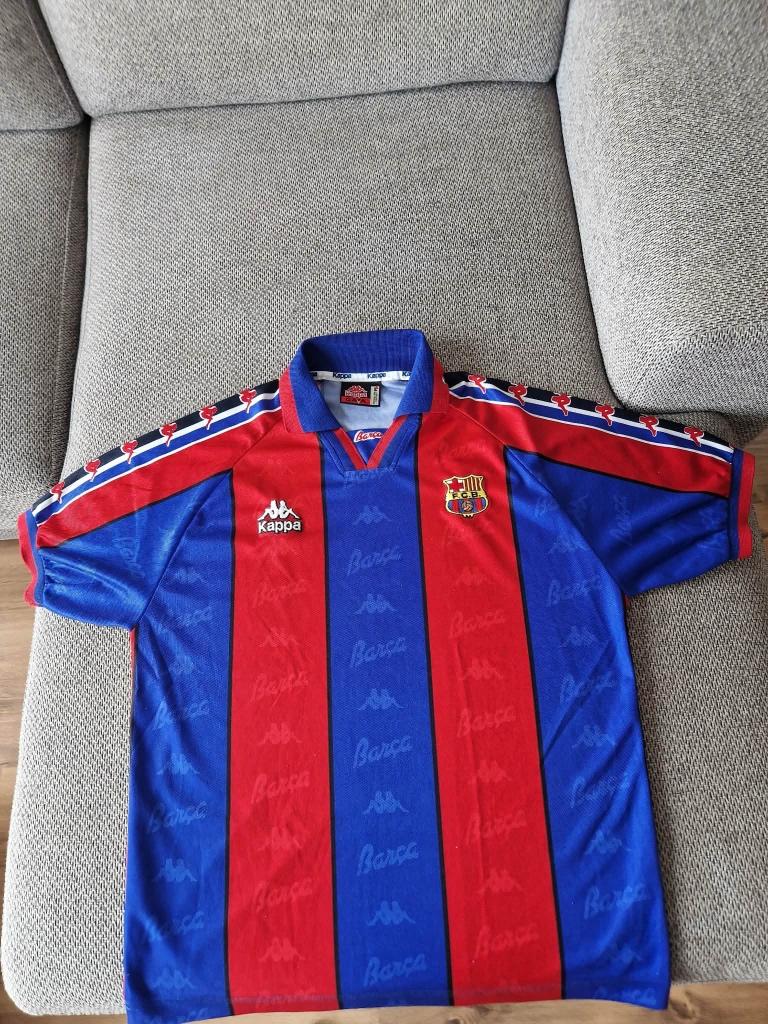 FC Barcelona shirt 1995/1996 (L)/Team Guardiola & Luis Figo, Verzamelen, Ophalen of Verzenden, Zo goed als nieuw, Buitenlandse clubs