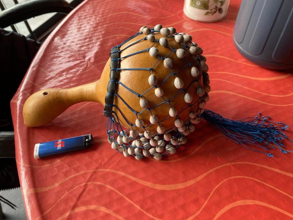 Axatese shaker percussie instrument, Ophalen of Verzenden, Gebruikt, Overige soorten