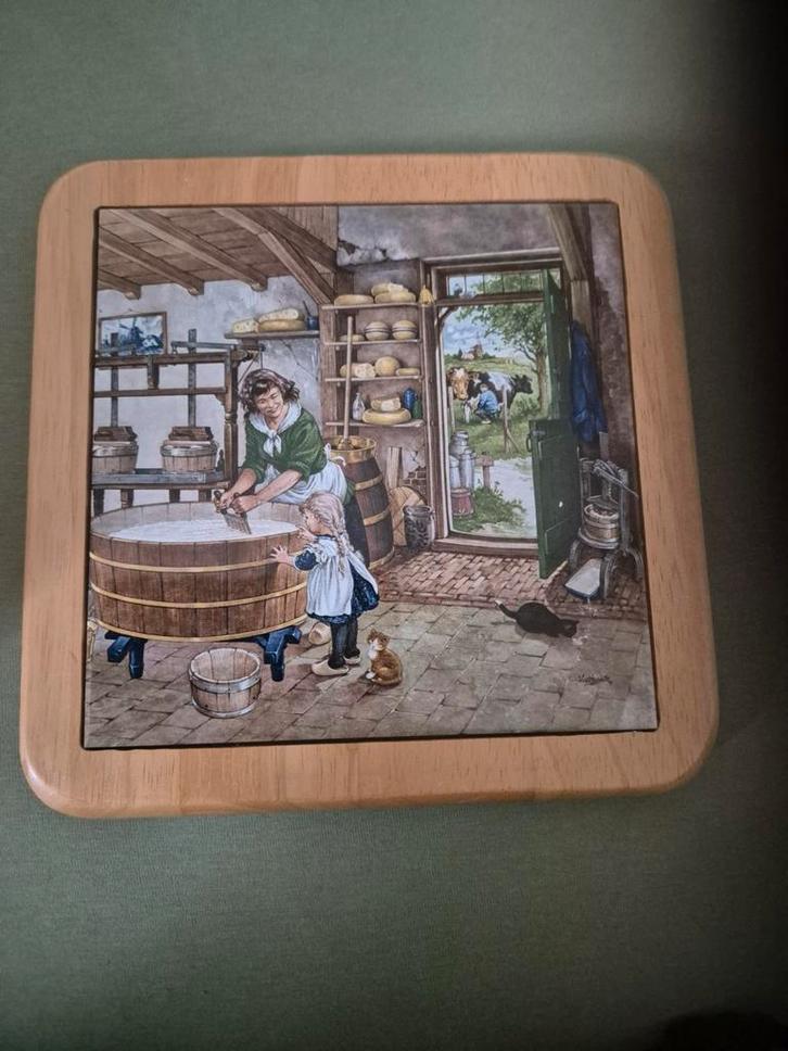 J.C. Van Hunnik - tegelonderzetter, Huis en Inrichting, Woonaccessoires | Onderzetters, Overig, Ophalen of Verzenden