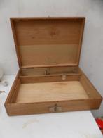 Kist doos tekendoos opbergdoos byoux xxl antiek, Ophalen of Verzenden, Gebruikt