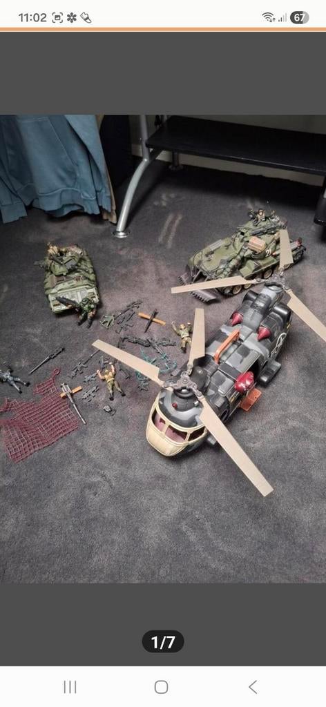 Tanks en helikopter en poppetjes, Ophalen of Verzenden, Landmacht, Nederland