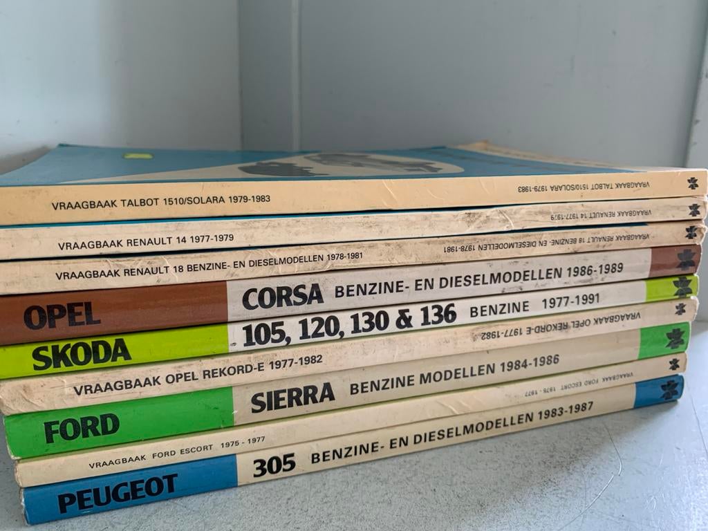 Vraagbaak Auto's: Talbot, Renault, Opel, Skoda, Ford, Peugeo, Ophalen of Verzenden, Gelezen, Algemeen