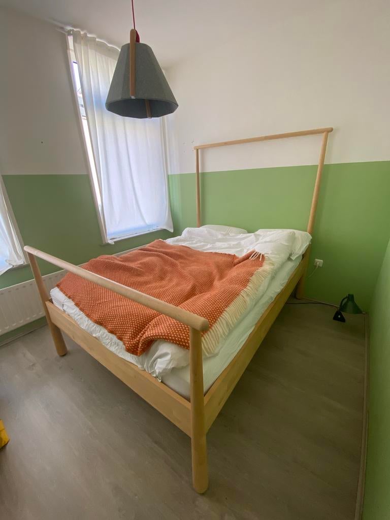 IKEA Gjöra bed frame (excl. matras en lattenbodem), Ophalen, Gebruikt, Beige, Tweepersoons