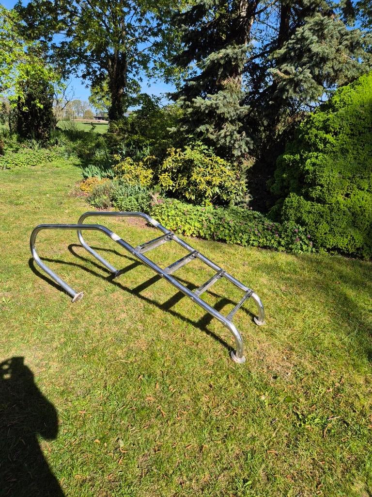 Zwembadtrap RVS - Gebruikt, Tuin en Terras, Ophalen of Verzenden, Gebruikt, Ladder