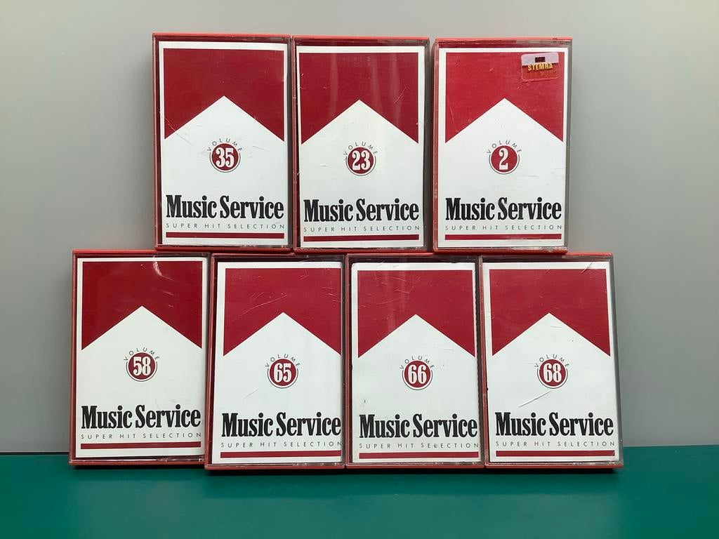 Music Service Super Hit Selection Cassettes. Marlboro look., Gebruikt, 2 t/m 25 bandjes, Overige genres, Ophalen of Verzenden