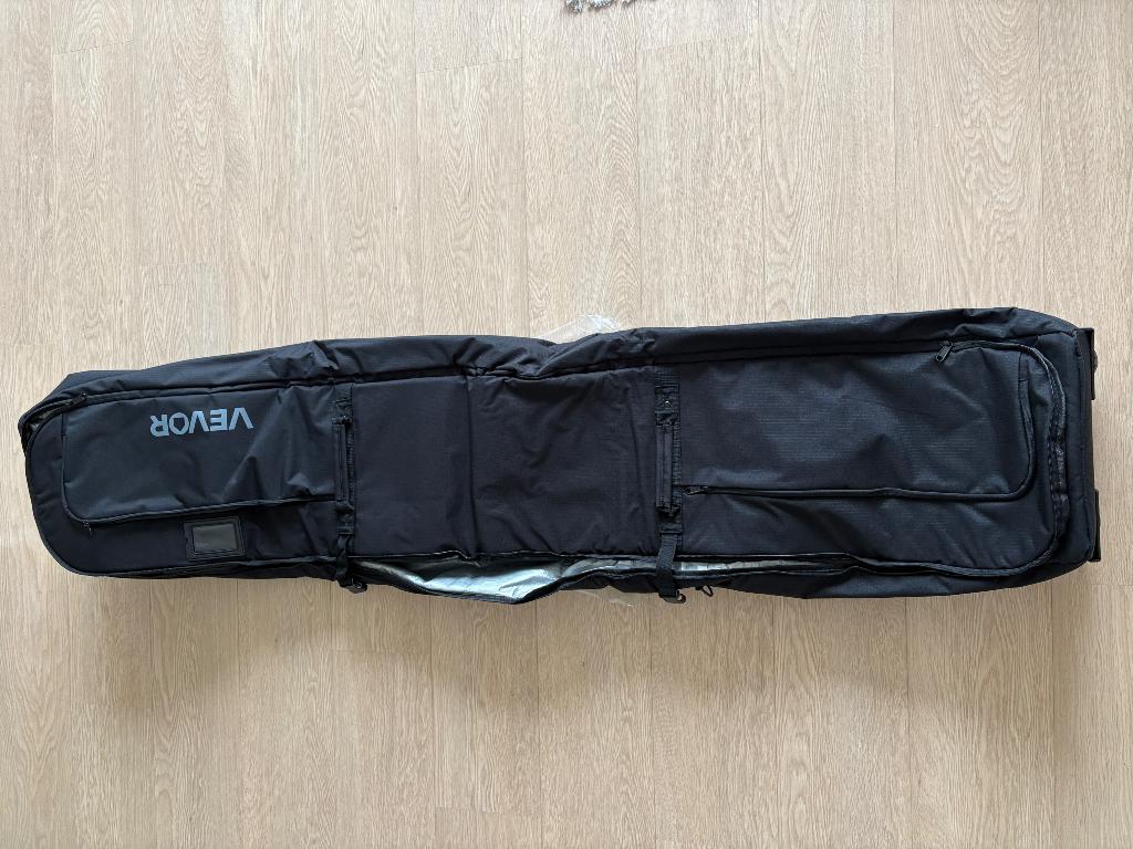 175cm padded ski/snowboard travel bag, 30 cm of meer, Zwart, Nieuw, 80 cm of meer