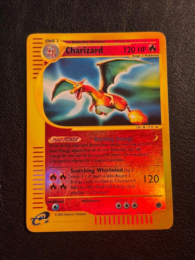 Charizard reverse holo - Expedition Base Set 40/165 (PL), Ophalen of Verzenden, Zo goed als nieuw
