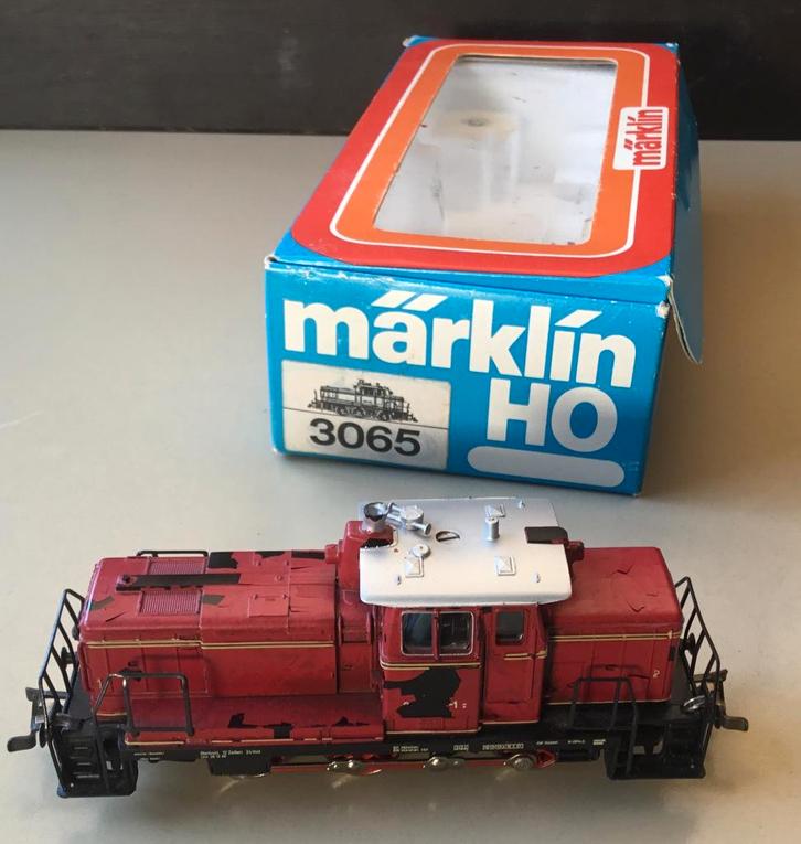 Märklin H0 # 3065 DIESEL LOK DB BR.260 met TELEX in OVP, Hobby en Vrije tijd, Modeltreinen | H0, Gebruikt, Locomotief, Wisselstroom