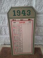 Oude Franse vintage hang kalender 1943 compleet, Ophalen of Verzenden