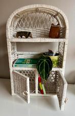 Vintage Rotan Boogkastje-Keuken Boekenrek Deurtjes 80’s, Huis en Inrichting, Woonaccessoires | Wandplanken en Boekenplanken, Ophalen of Verzenden