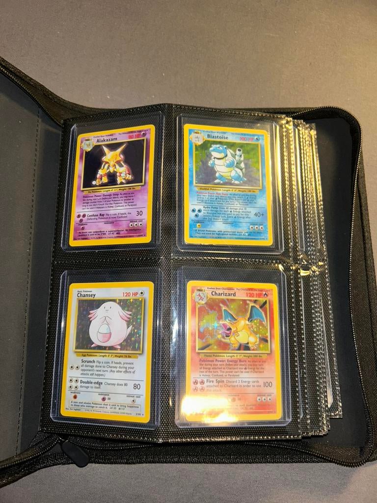 Base Set Compleet (Goede staat!) Engels, Ophalen of Verzenden, Nieuw, Meerdere kaarten, Foil