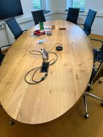 Eiken houten ovale tafel 150x350cm, Ophalen of Verzenden, Gebruikt