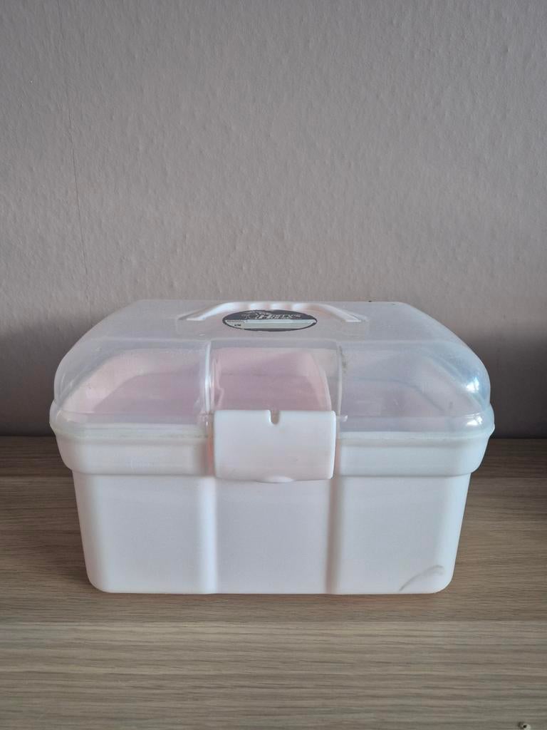 Licht roze poetskist zonder accessoires, Ophalen, Gebruikt, Minder dan 50 cm, Minder dan 50 cm