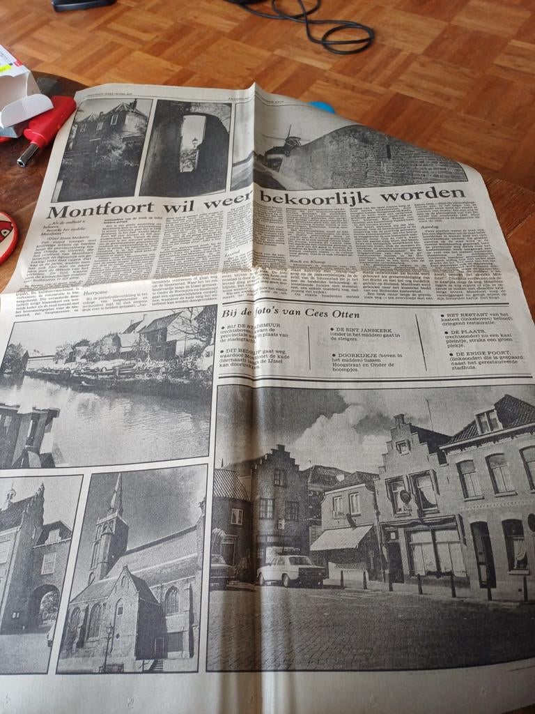 Artikel over Montfoort  1978, Verzamelen, Tijdschriften, Kranten en Knipsels, Ophalen of Verzenden, 1960 tot 1980, Knipsel(s)