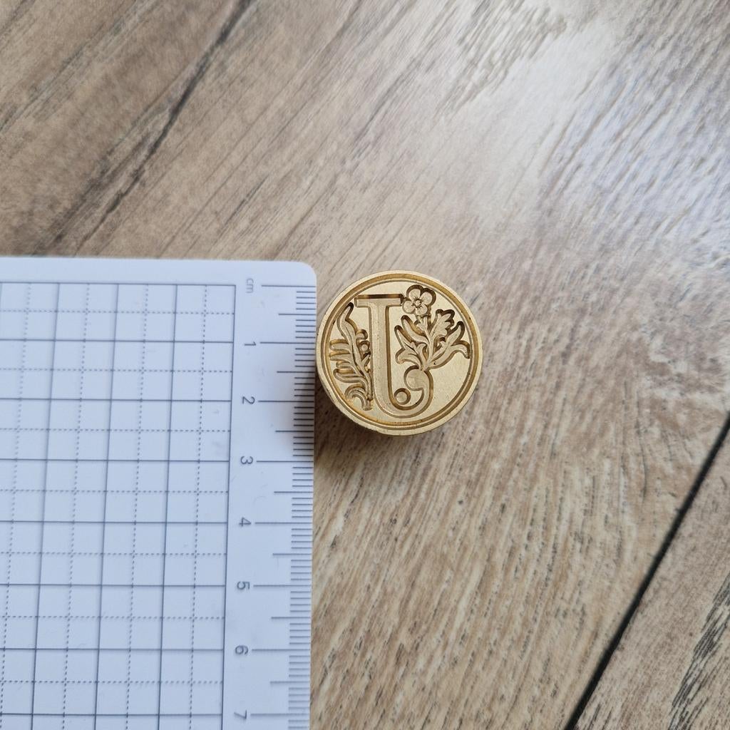 Wax stempel hoofdje,  letter J., Verzenden, Overige typen