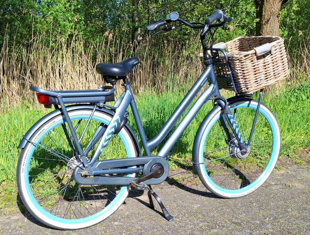Elektrische Cortina damesfiets/Transportfiets, 57cm hoog, 56 cm of meer, Ophalen, Zo goed als nieuw, Overige merken
