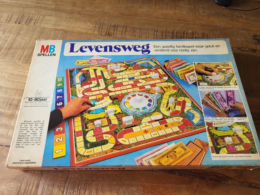 Levensweg bordspel MB Spellen editie 1972, Ophalen of Verzenden
