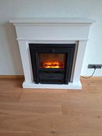 Elektrische haard met mdf schouw, Huis en Inrichting, Ophalen, Gebruikt, Vrijstaande haard, Elektrische haard