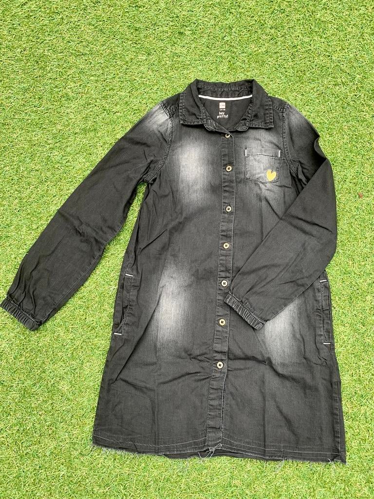 TE KOOP: mooie zwarte jurk van de Hema maat 134/140 ZGAN, Kinderen en Baby's, Kinderkleding | Maat 134, Ophalen of Verzenden, Zo goed als nieuw