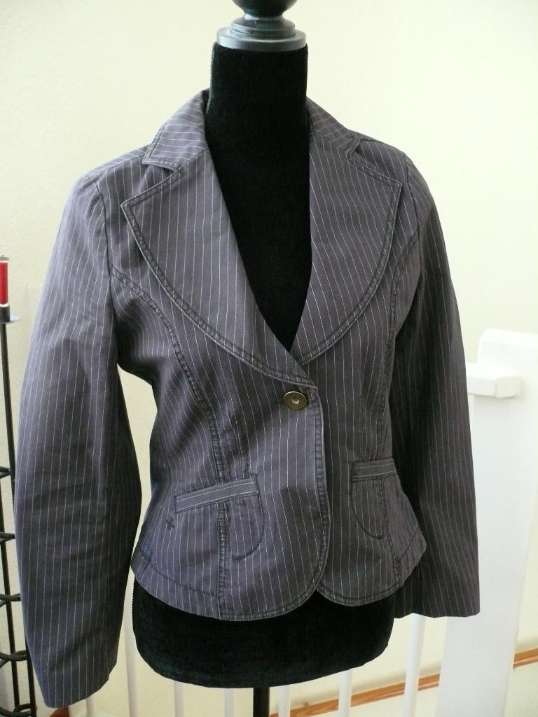 Krijtstreep jasje MEXX, Kleding | Dames, Jasjes, Kostuums en Pakken, Mexx, Zwart, Ophalen of Verzenden, Zo goed als nieuw