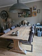 Oude en robuuste kloostertafel, Landelijk, Industrieel, Robuust, Gebruikt, 100 tot 150 cm, 200 cm of meer