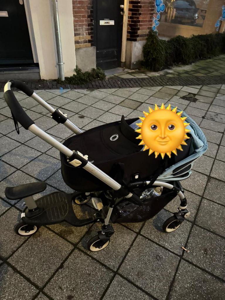 Bugaboo Bee 3 kinderwagen + meerijdplank + tas, Ophalen, Gebruikt, Kinderwagen, Bugaboo