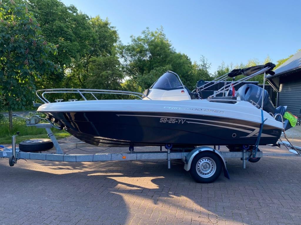 Prins 500 Open 2015– Yamaha 100pk (2018) – incl. trailer, Watersport en Boten, Gebruikt, Ophalen, 70 pk of meer, 3 tot 6 meter