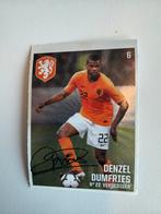 Voetbalplaatje Denzel Dumfries - Gedrukte Handtekening, Ophalen of Verzenden, Nieuw, Sticker