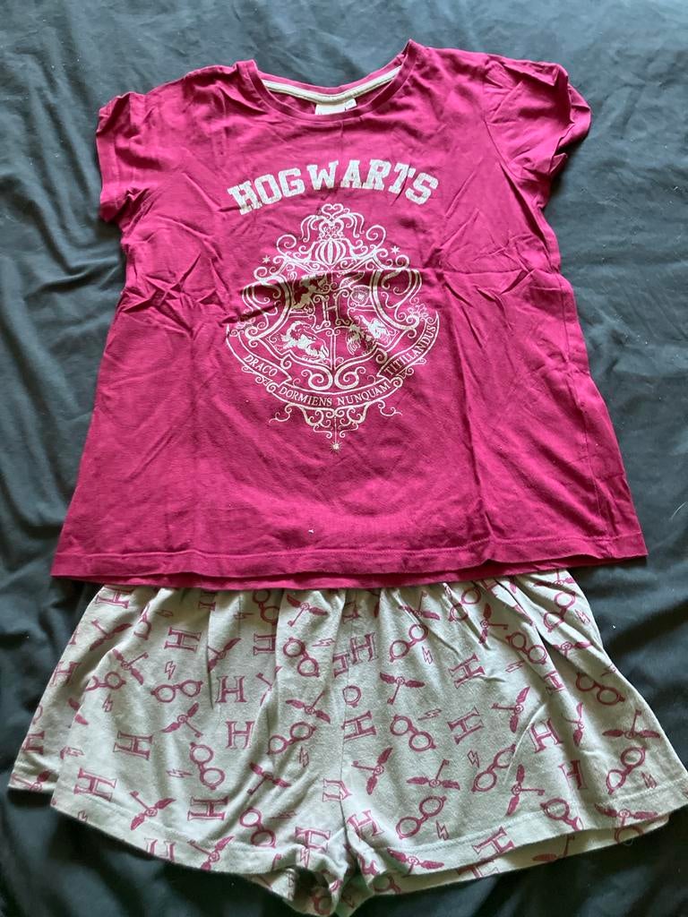 Harry Potter Hogwarts Pyjama Set en nachthemd mt 164/170, Ophalen of Verzenden, Zo goed als nieuw
