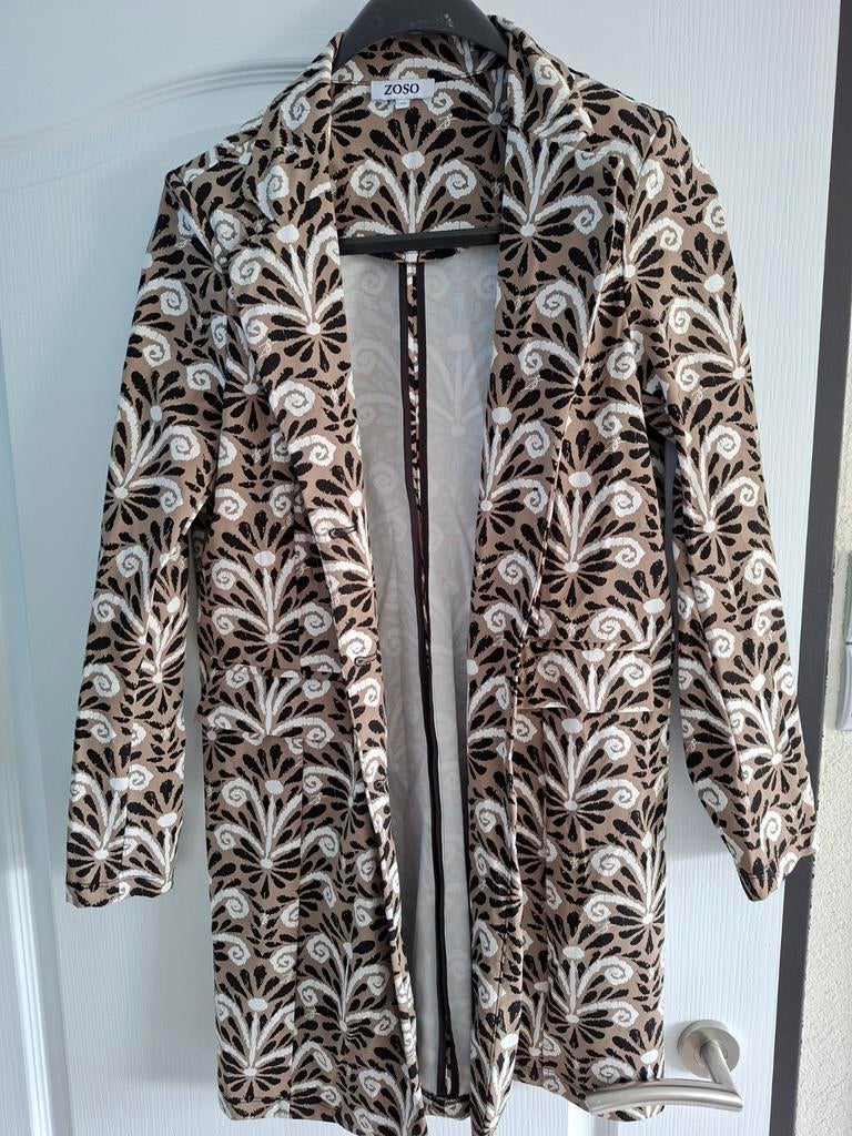 Zoso blazer met patroon maat M, Maat 38/40 (M), Bruin, Ophalen of Verzenden, Zo goed als nieuw