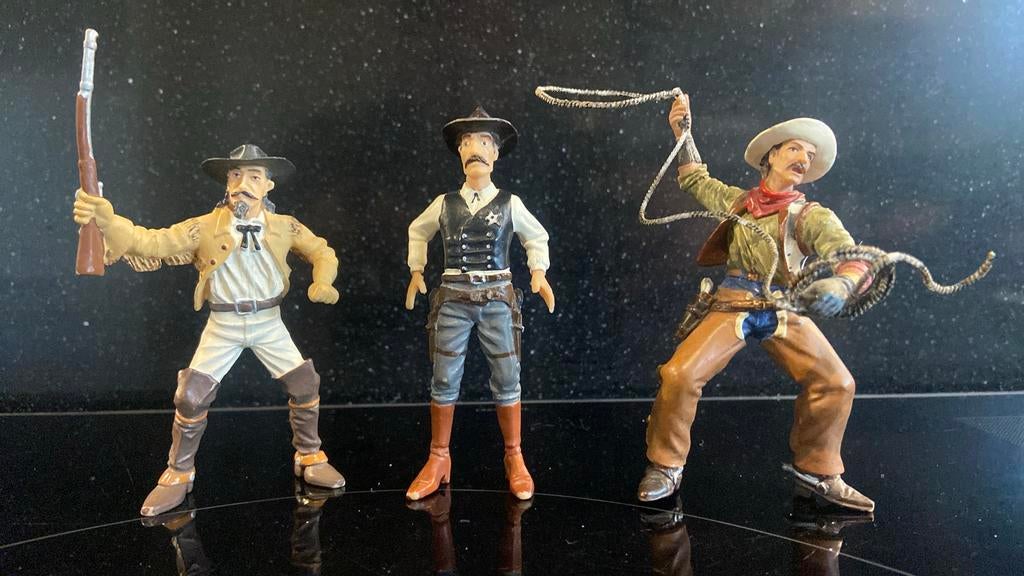 Historisch Plastoy: Cowboys en sheriff, Verzamelen, Ophalen of Verzenden, Zo goed als nieuw