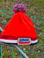 Oranje Unox Muts met Pompon, Unox, Ophalen of Verzenden, Zo goed als nieuw, Muts