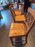 4 oud grenen stoelen in goede staat, Ophalen, Gebruikt, Bruin, Grenen