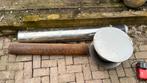 Kachel pijp, Ophalen of Verzenden, Zo goed als nieuw, Rvs, Minder dan 2 meter