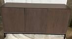 Dressoir mangohout met lattenfront 165 cm, Ophalen, Nieuw, 25 tot 50 cm, 150 tot 200 cm