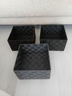 Manden 3 stuks 23x23x14, Ophalen, Zo goed als nieuw, Rond, Riet