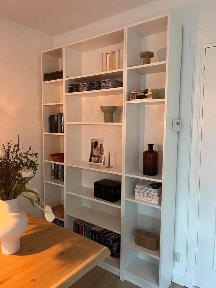 3x Billy Boekenkast met verhoging, Huis en Inrichting, Kasten | Boekenkasten, Gebruikt, 150 tot 200 cm, 200 cm of meer, 25 tot 50 cm