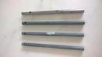 4 metalen buisjes : gaatje bovenaan, Ophalen of Verzenden, Zo goed als nieuw