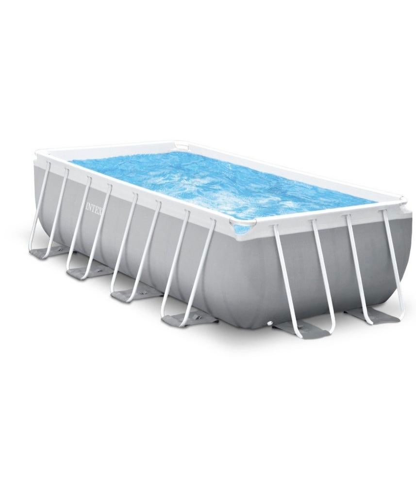 Intex Prism Frame Zwembad 400x200 met trap en pomp, Ophalen, 200 tot 300 cm, 80 tot 120 cm, Zo goed als nieuw