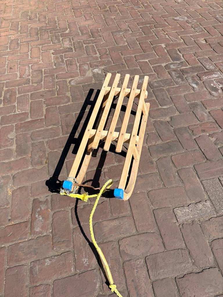 Slee, Kinderen en Baby's, Speelgoed | Buiten | Sleeën, Ophalen, Gebruikt, Hout