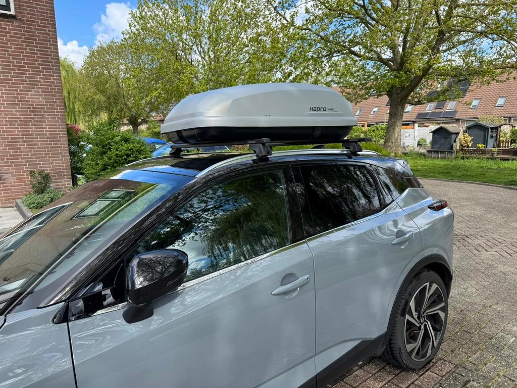 Hapro Roady 350 dakkoffer + dakdragers – complete set, Auto diversen, Dakkoffers, Gebruikt, Ophalen